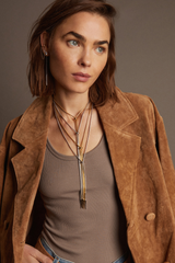 Women’s Lasso Bolo Necklace | Aurate x The Frye Company Yellow Vermeil