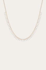 Women’s Marquise Fringe Necklace | Aurate x The Frye Company Yellow Vermeil