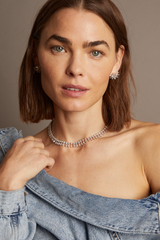 Women’s Marquise Fringe Necklace | Aurate x The Frye Company Sterling Silver