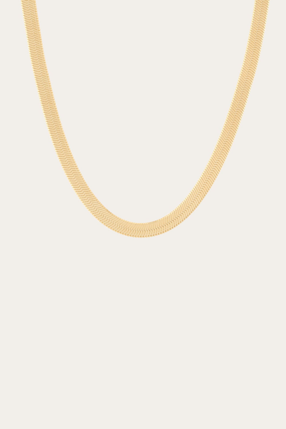 Women’s Extra Bold Herringbone Necklace | Aurate x The Frye Company Yellow Vermeil