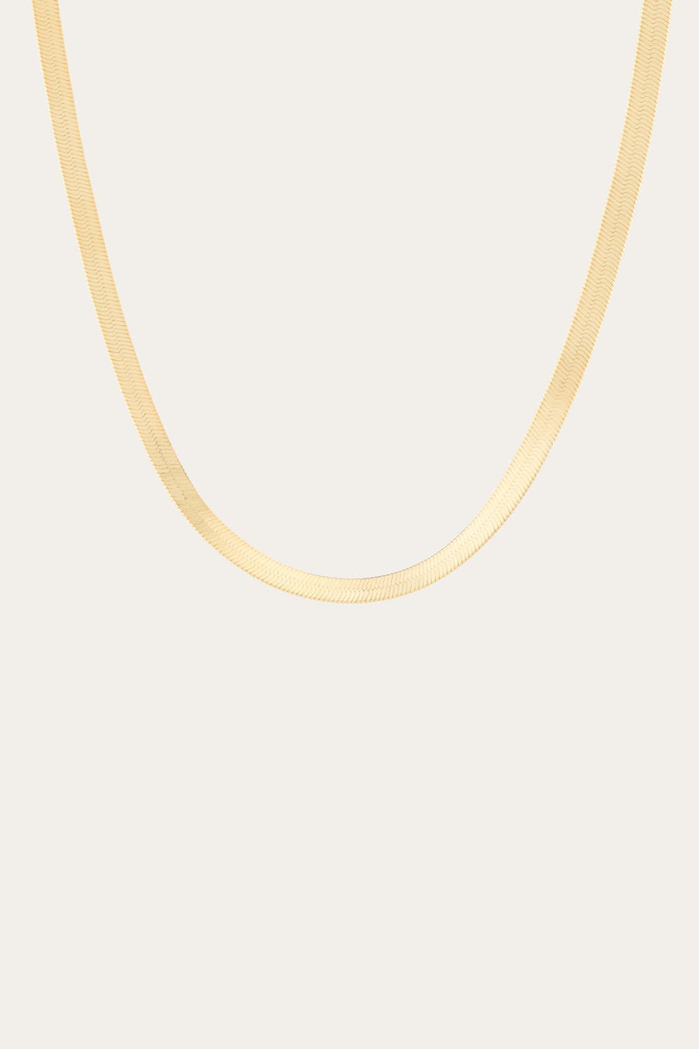 Women’s Bold Herringbone Necklace | Aurate x The Frye Company Yellow Vermeil