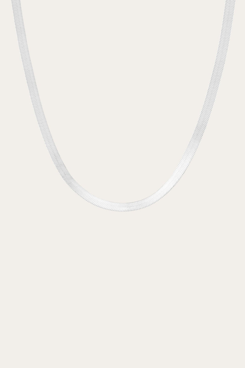 Women’s Bold Herringbone Necklace | Aurate x The Frye Company Sterling Silver