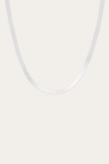 Women’s Bold Herringbone Necklace | Aurate x The Frye Company Sterling Silver