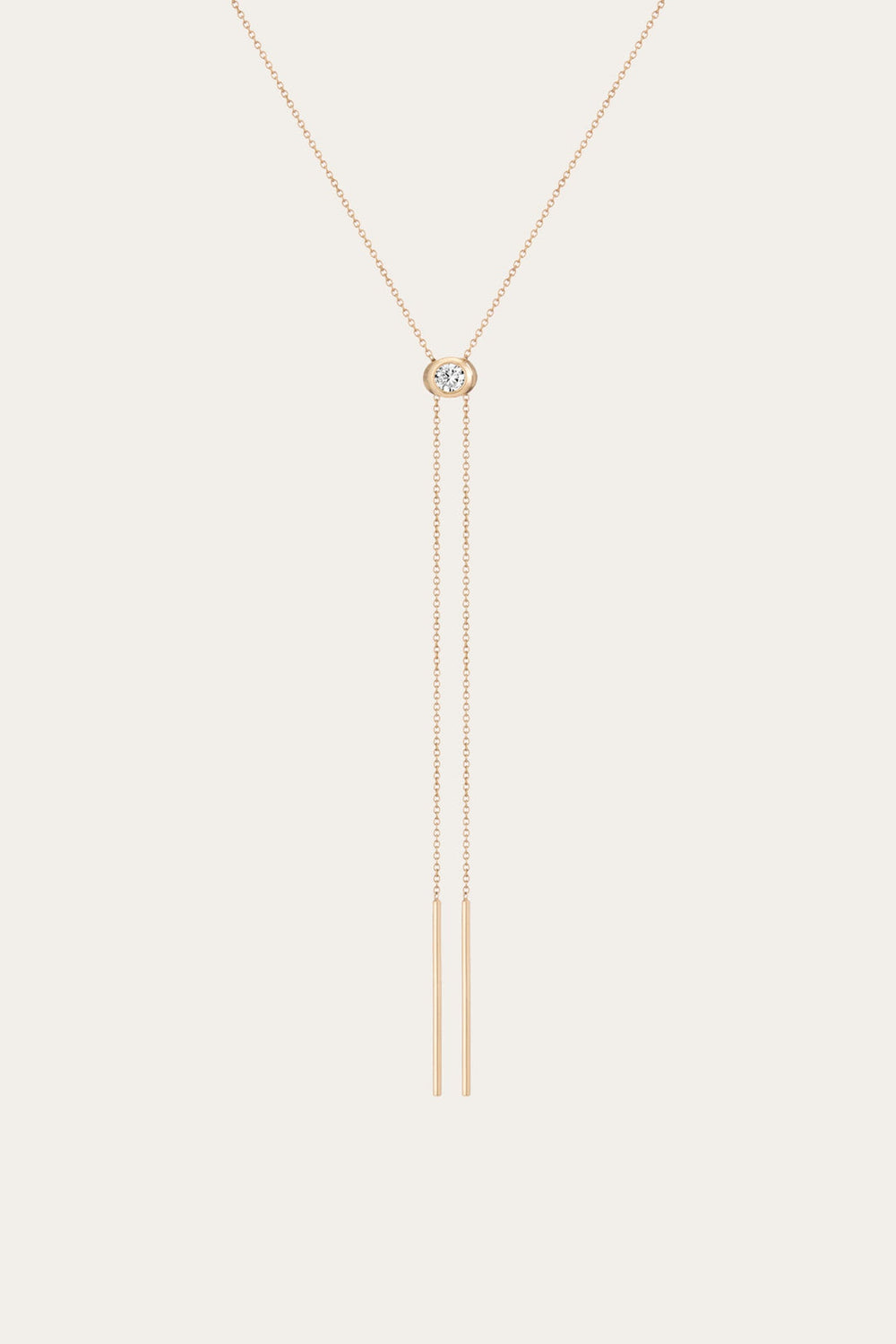 Women’s Lab Grown Diamond Bolo Necklace | Aurate x The Frye Company 14k Yellow Gold