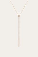 Women’s Lab Grown Diamond Bolo Necklace | Aurate x The Frye Company 14k Yellow Gold