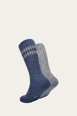 Women’s Navy Super Soft Boot Socks 2 Pack Navy