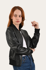 Black Bolton Bomber Jacket Black