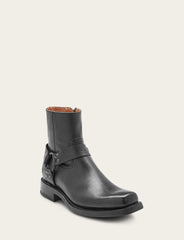 Men's Black Conway Harness Moto Boot Black