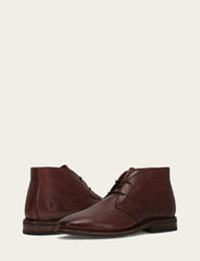 Men’s Brown Oiled Leather Paul Chukka Boots Brown