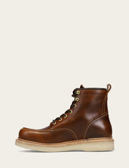 Men's Saddle Hudson Workboot Wedge Lace Ups Saddle