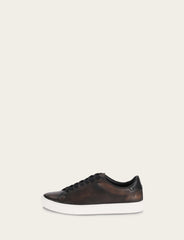 Men's Antiqued Black Astor Low Lace Slip On Sneakers Antiqued Black