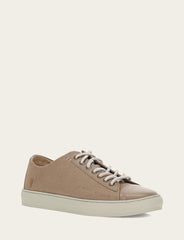 Men's Khaki Astor Cap Toe Low Lace Sneakers Khaki