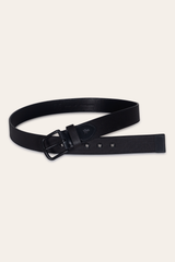 Men’s Black 38mm Coated Canvas Belt Black