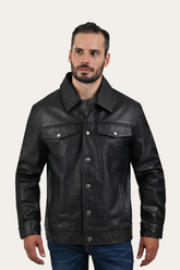 Black Baxter Trucker Jacket Black
