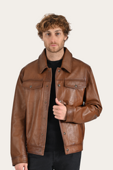 Brown Baxter Trucker Jacket Brown