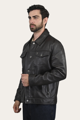 Ruffian Trucker Jacket Dark Brown