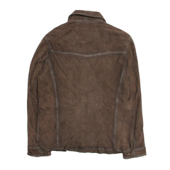 Men’s Dark Brown Brody Suede Shacket Dark brown