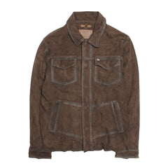 Men’s Dark Brown Brody Suede Shacket Dark brown