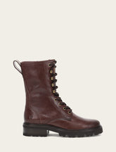 Women's Bourbon Olivia Combat Boots Bourbon