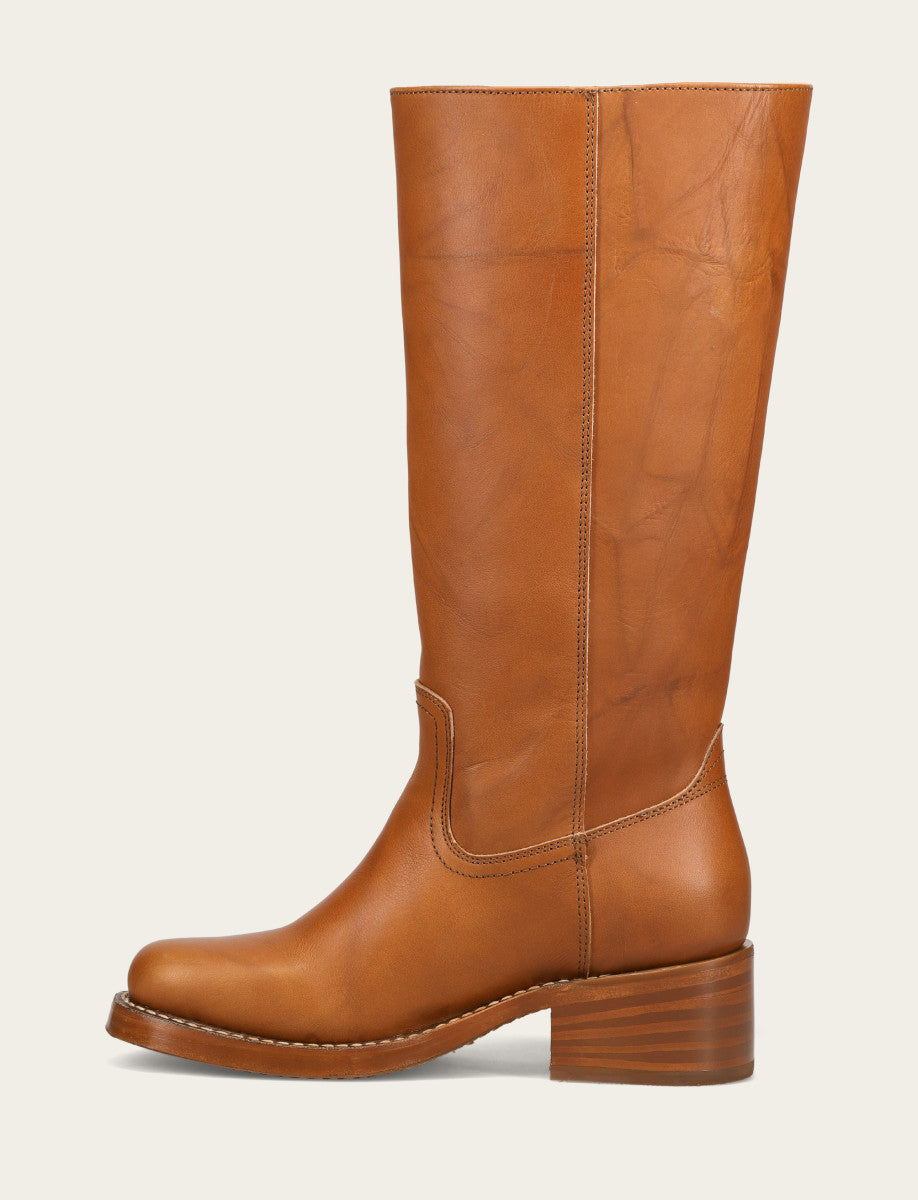 Women's Saddle Campus 14L Wide Calf Boots Saddle