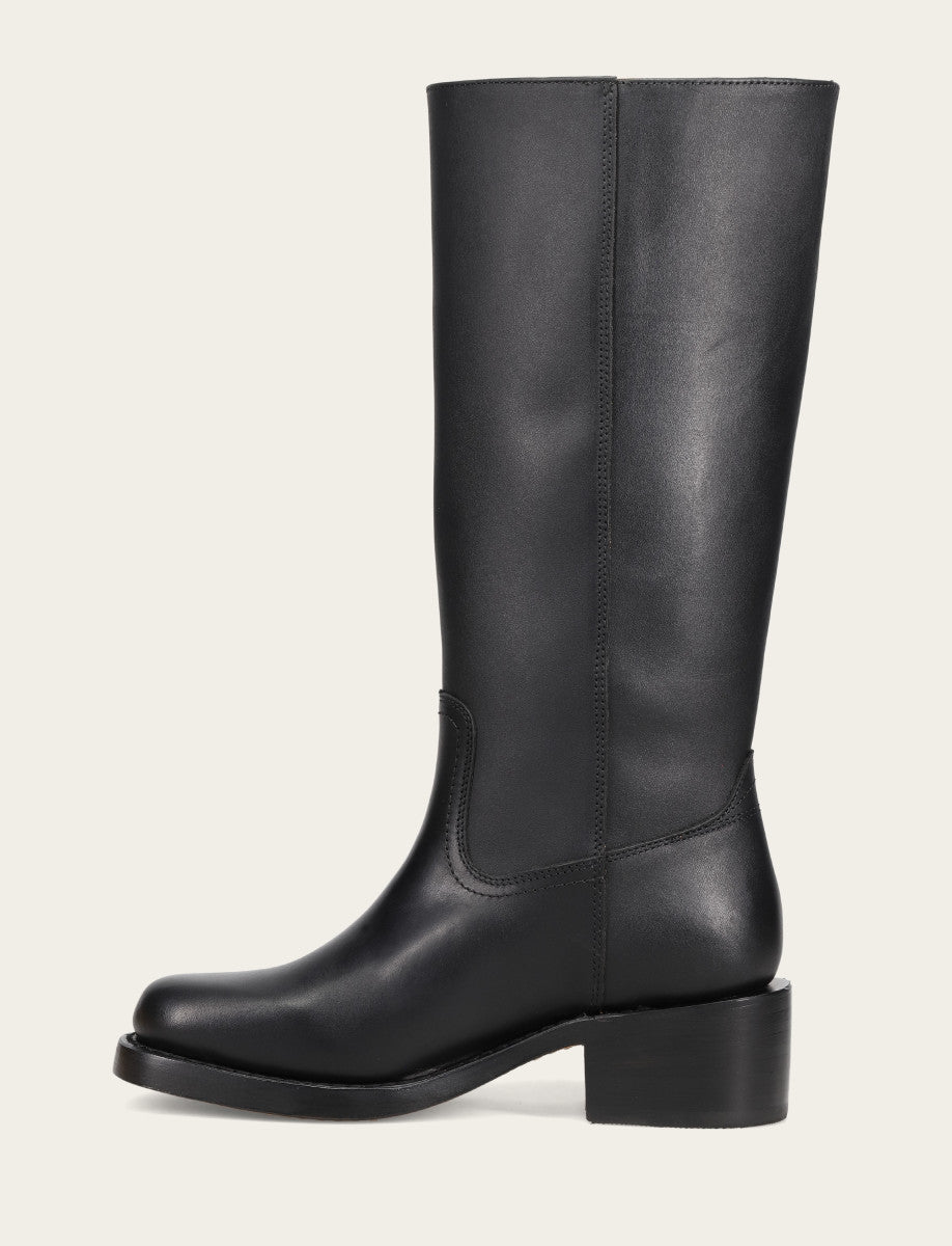 Women's Black Campus 14L Wide Calf Boots Black