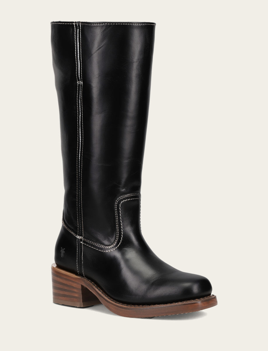 Women's Campus 14L Jet Black Wide Calf Boots Jet Black