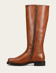 Women's Cognac Campus Low Heel Tall Riding Wide Calf Boot Cognac