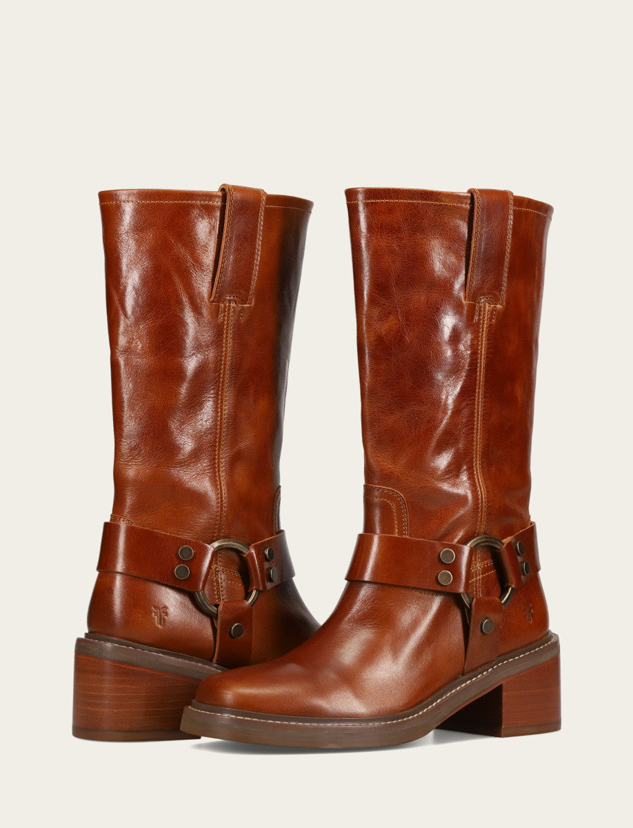 Women’s Amber Knee-High Kate Harness Boot Amber