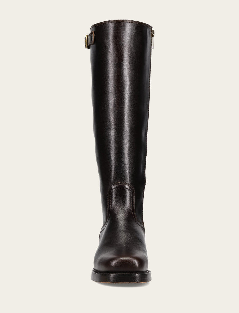 Women's Bourbon Campus Low Heel Tall Riding Boot Bourbon