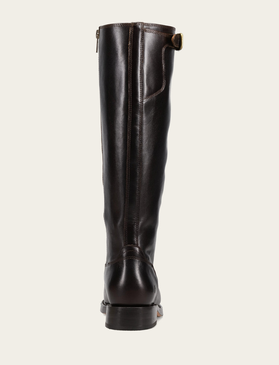 Women's Bourbon Campus Low Heel Tall Riding Boot Bourbon