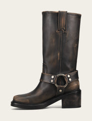 Women's Distressed Black Kate Harness Boot Distressed Black