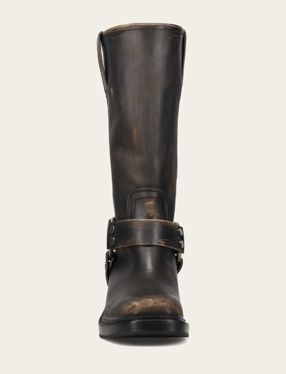 Women's Distressed Black Kate Harness Boot Distressed Black