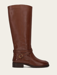 Women's Walnut Melissa Belted Riding Boot Walnut