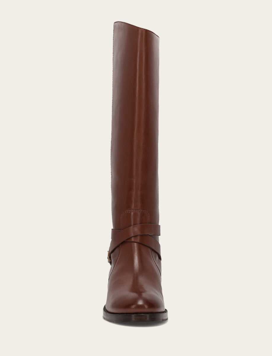 Women's Walnut Melissa Belted Riding Boot Walnut