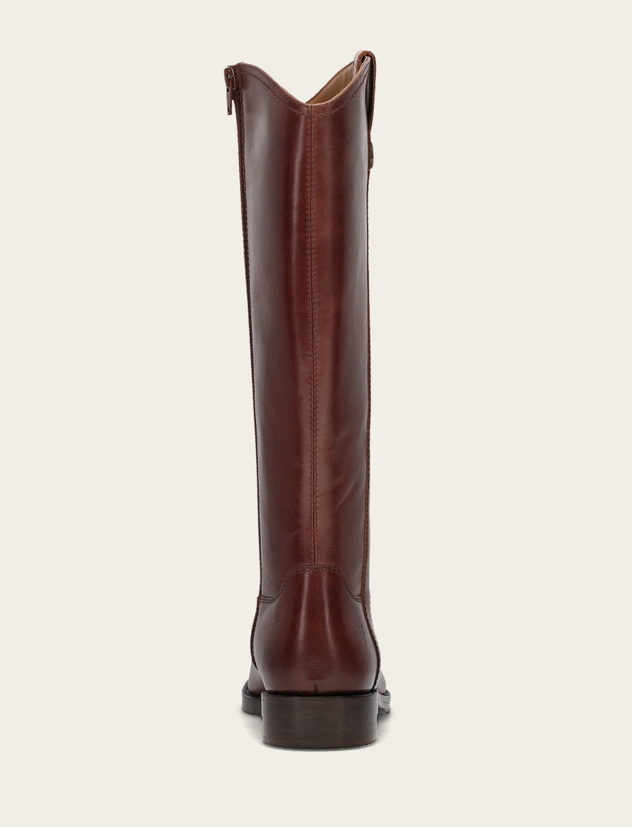 Women's Saddle Melissa Button Tall Inside Zip Boot Saddle