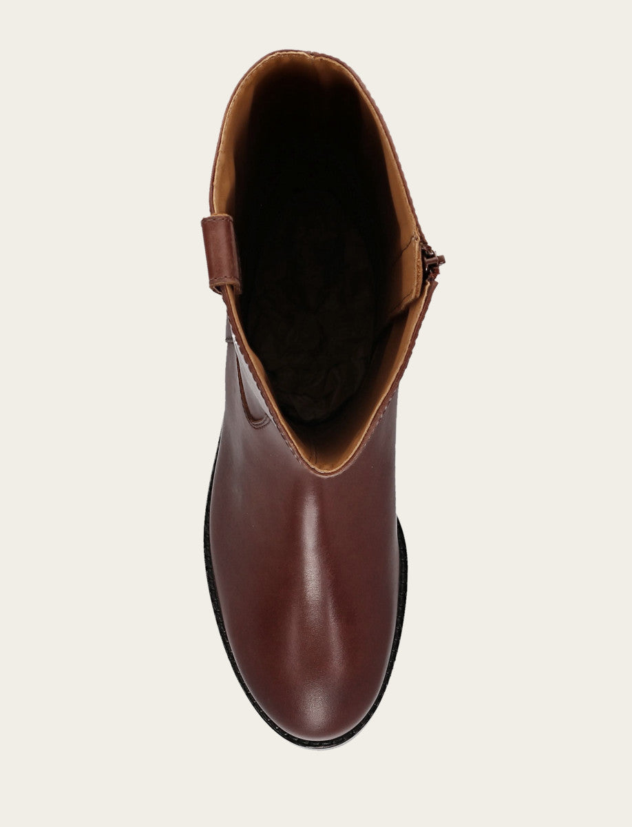 Women's Saddle Melissa Button Tall Inside Zip Boot Saddle