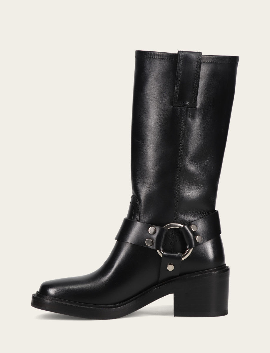 Women's Black Kate Harness Boots Black