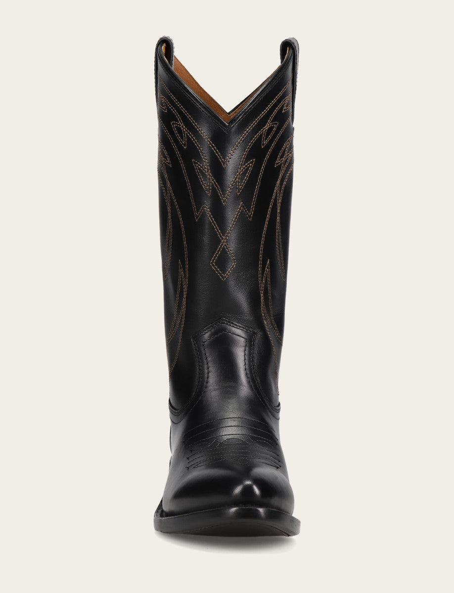 Women's Black Billy Pull On Deco Stitch Boots Black