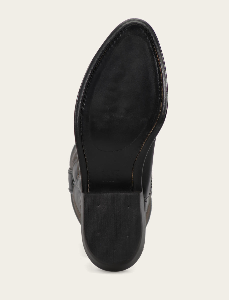 Women's Black Billy Pull On Deco Stitch Boots Black