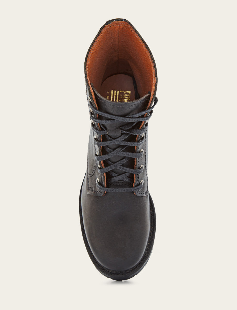 Women's Black Sabrina 6G Lace Up Boots Black