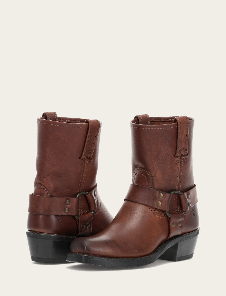 Women's Cognac Harness 8R Boots Cognac