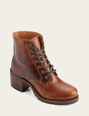 Women's Cognac Sabrina 6G Lace Up Boots Cognac