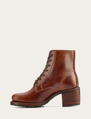 Women's Cognac Sabrina 6G Lace Up Boots Cognac