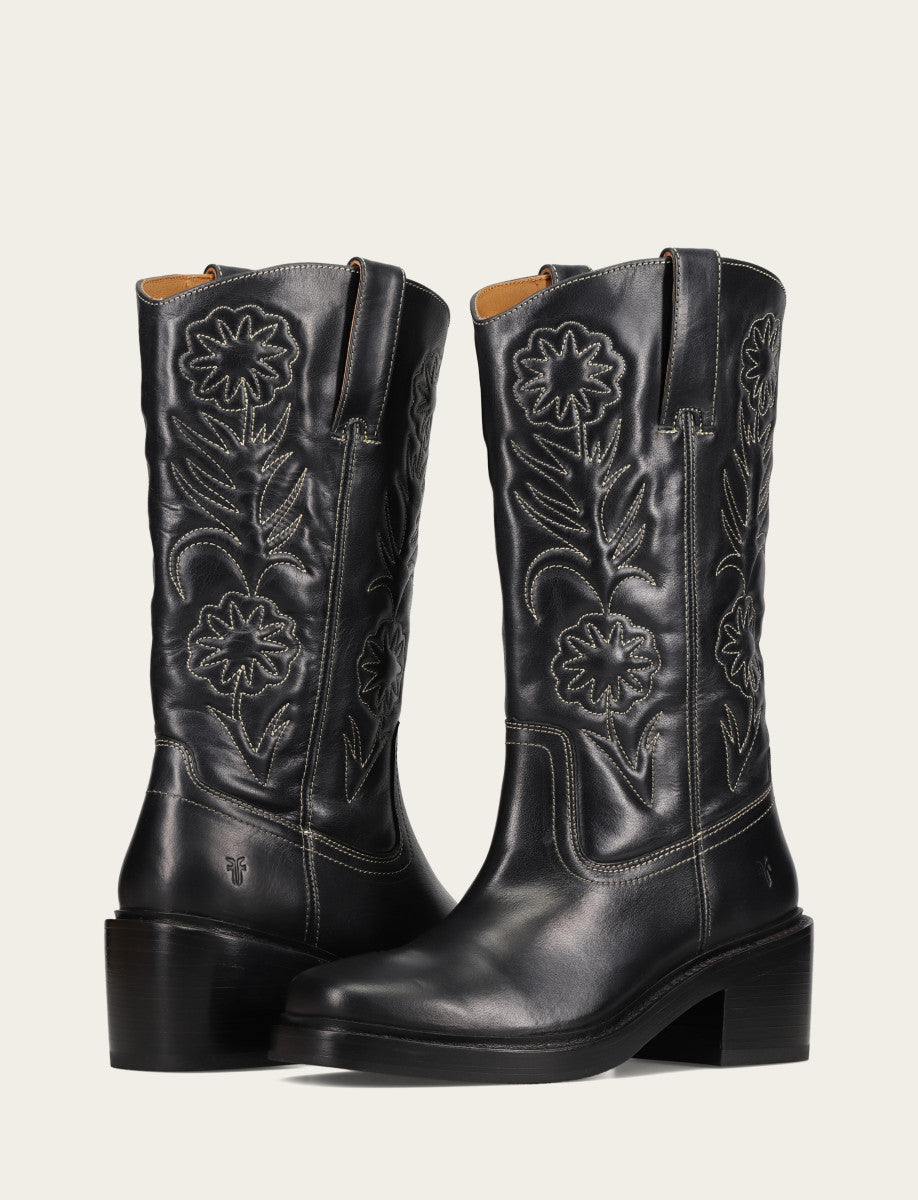 Women's Black Kate Deco Stitch Boot Black