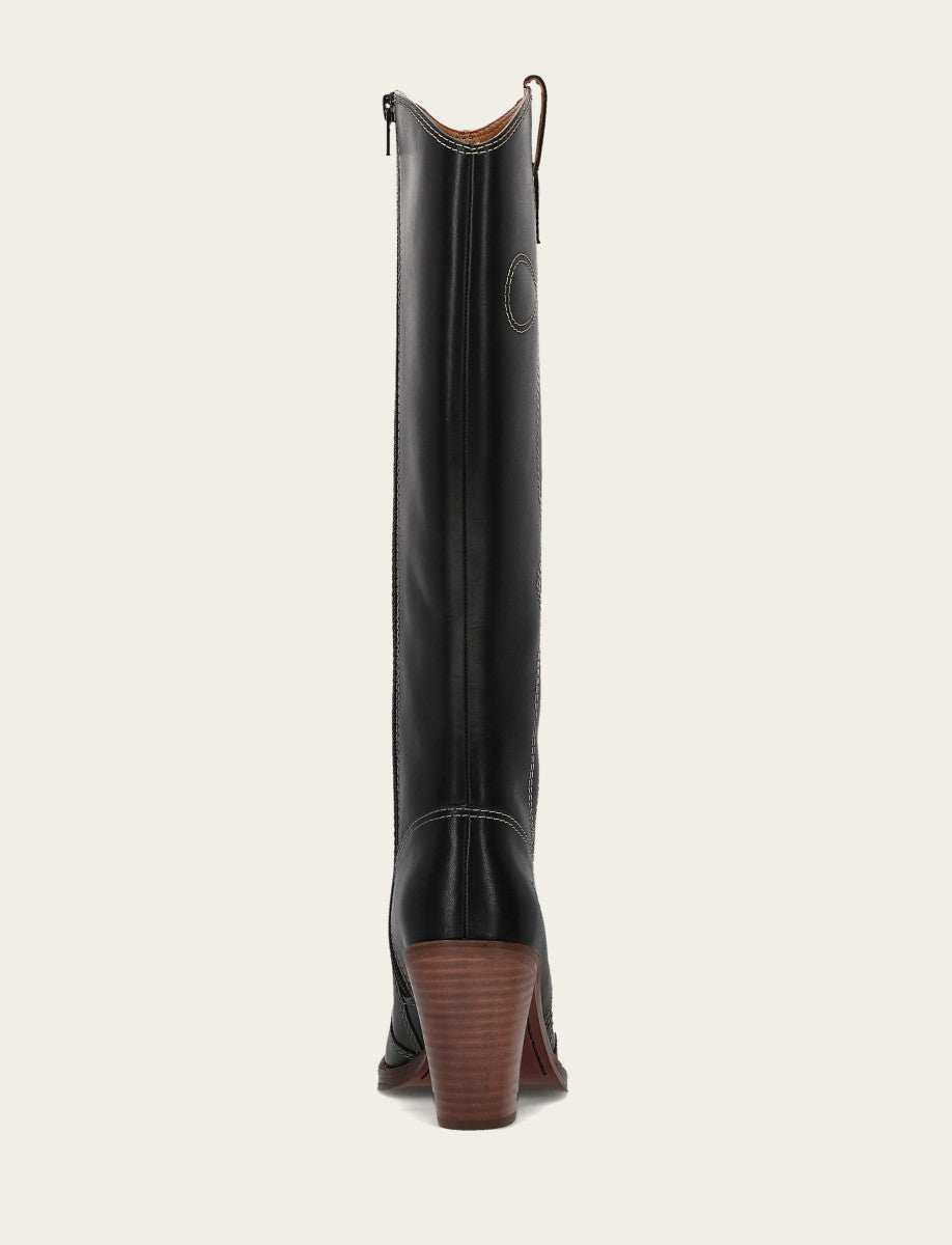 Women's Black Corinne Tall Deco Stitch Boot Black