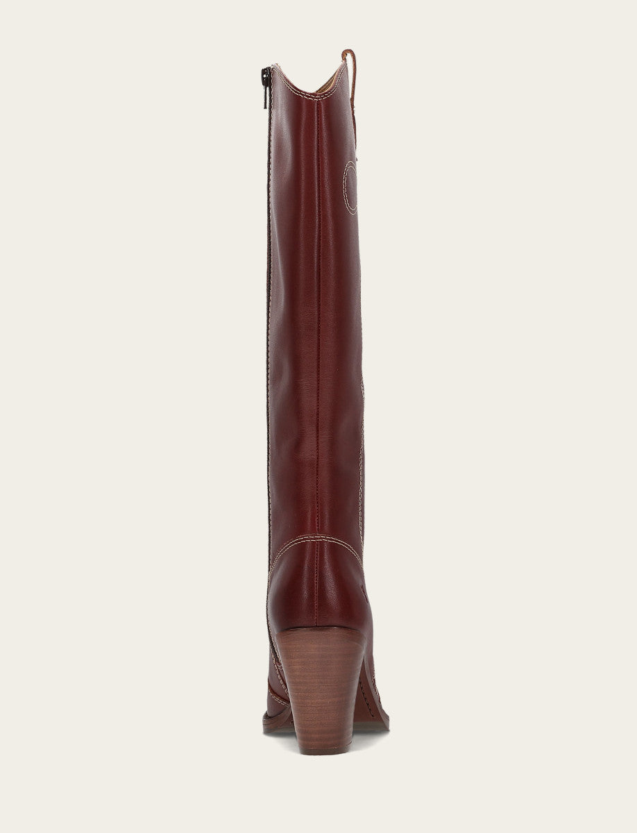 Women's Cranberry Corinne Tall Deco Stitch Boot Cranberry