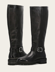 Women's Black Olivia Buckle Tall Boot Black
