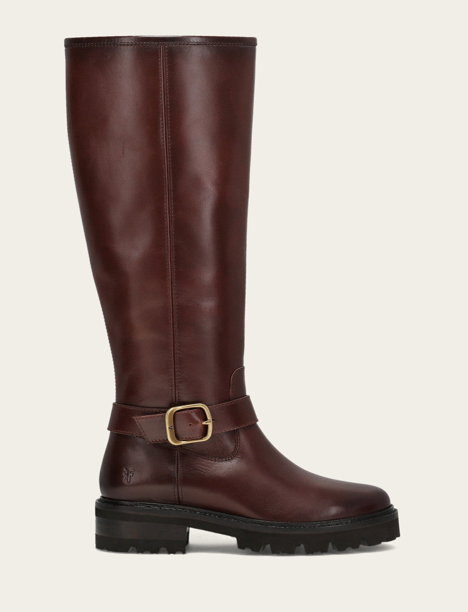 Women's Bourbon Olivia Buckle Tall Boot Bourbon