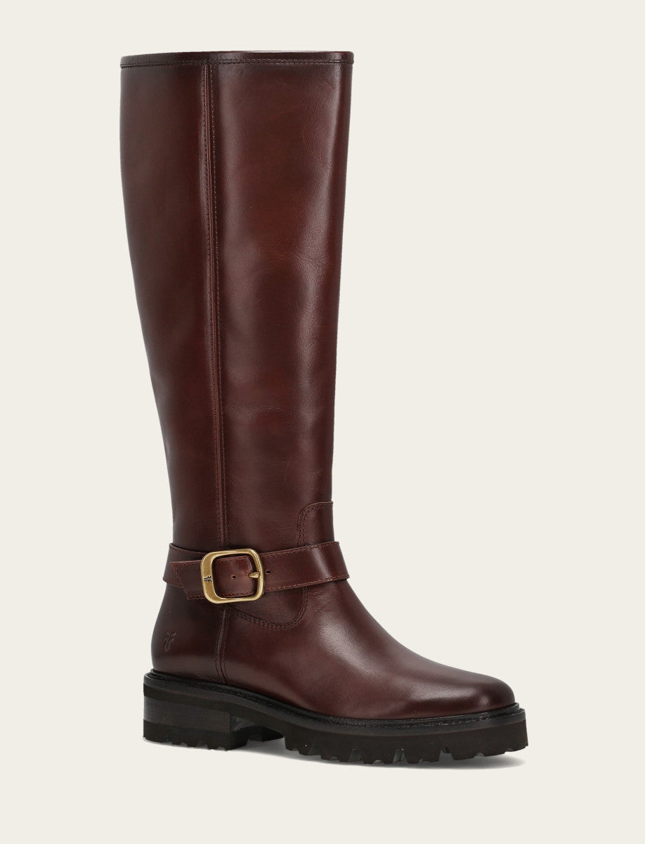 Women's Bourbon Olivia Buckle Tall Boot Bourbon