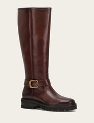 Women's Bourbon Olivia Buckle Tall Boot Bourbon